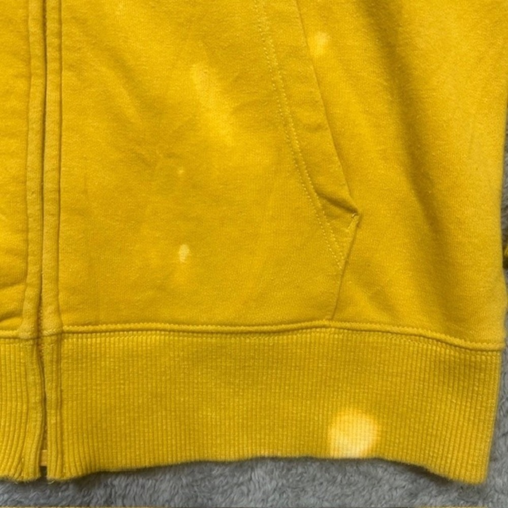 North Face Half Dome Hoodie‎ Womens M Yellow Full Zip Hooded Sweatshirt *SPOTS - Picture 8 of 16